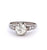 Art Deco French 1.56 Carats GIA Old European Cut Diamond Platinum Buttercup Ring