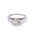 Art Deco Belais GIA 1.24 Carats Old European Cut Diamond 18k White Gold Ring