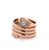 Late Victorian Diamond 14 Karat Rose Gold Wrapped Snake Ring