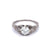 Art Deco GIA 0.92 Carats Old European Cut Diamond Platinum Filigree Ring