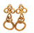 Vintage 18 Karat Yellow Gold Knot Ear Clip Earrings