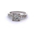 Art Deco Old Mine Cut Diamond Platinum Ring