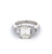 Mid Century GIA 2.07 Carats Emerald Cut Diamond Platinum Ring