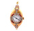 Antique Longines Russian Diamond Ruby Platinum 14 Karat Yellow Gold Wristwatch