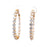 5.12 Carats Total Weight Diamond 18 Karat Yellow Gold Hoop Earrings