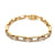 Diamond 14 Karat Yellow Gold Link Bracelet