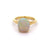 2.79 Carats Opal 18 Karat Yellow Gold Solitaire Ring