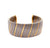Vintage Cartier French Stainless Steel and 18 Karat Yellow Gold Cuff Bracelet