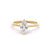 GIA 0.80 Carat Antique Marquise Cut Diamond 18 Karat Yellow Gold Solitaire Ring