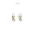 Antique Inspired Diamond Platinum 18 Karat Yellow Gold Drop Earrings