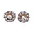 Old European Cut Diamond Platinum Stud Earrings