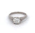 Edwardian GIA 0.99 Carats Old European Cut Diamond Platinum Filigree Ring