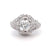Art Deco GIA 1.12 Carats Old European Cut Diamond Platinum Filigree Ring