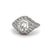 Art Deco Inspired 1.60 Carats Platinum Ring