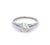 Art Deco GIA 0.97 Carat Old European Cut Diamond Platinum Ring