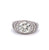 Art Deco French GIA 2.02 Carats Round Brilliant Cut Diamond Platinum Ring