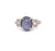 Art Deco Star Sapphire Diamond Platinum Ring