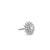 Vintage 3.45 Carats Brilliant Cut Diamonds Platinum Cluster Ring