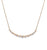 Diamond 14 Karat Yellow Gold Crescent Necklace