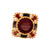 Victorian Citrine Scottish Agate 14k Yellow Gold Brooch