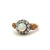 Victorian Opal Diamond 14 Karat Yellow Gold Cluster Ring