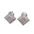 Vintage Diamond 18 Karat White Gold Earrings