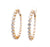 5.12 Carats Total Weight Diamond 18 Karat Yellow Gold Hoop Earrings