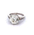 Art Deco GIA 4.28 Carats Old European Cut Diamond Platinum Ring
