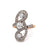 Belle Époque GIA 0.93 Carats Old European Cut Diamond 18k Platinum Dinner Ring
