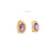 Antique Amethyst Diamond 18 Karat Yellow Gold Clip On Earrings