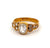 Victorian GIA 1.50 Carats Cushion Cut Diamond 18k Yellow Gold Ring