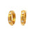 Vintage Tiffany & Co. Italy Diamond 18 Karat Yellow Gold Hoop Earrings