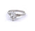 Mid Century French GIA 1.06 Carats Oval Cut Diamond Platinum Ring