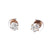 Victorian Diamond 10 Karat Rose Gold Stud Earrings