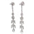 Art Deco Inspired 0.60 Carat Old Mine Cut Diamond Platinum Chandelier Dangle Earrings