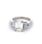 Mid Century GIA 2.07 Carats Emerald Cut Diamond Platinum Ring