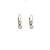 Antique Inspired 1.07 Carat Diamond Platinum 18 Karat Yellow Gold Drop Earrings