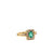 Vintage 0.50 Carat Emerald Diamond Yellow Gold Ring