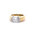 Vintage GIA 1.99 Carat Oval Cut Diamond 18k Yellow Gold Platinum Solitaire Ring