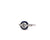 Art Deco Inspired Diamond Sapphire Platinum Engagement Ring