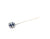 Art Deco French Sapphire Diamond Platinum Stick Pin