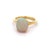 2.79 Carats Opal 18 Karat Yellow Gold Solitaire Ring