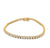 Diamond 14 Karat Yellow Gold Tennis Bracelet