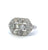 Art Deco Old Cut Diamond Platinum Dinner Ring