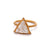 GIA 2.45 Carats Triangular Step Cut Diamond 18k Yellow Gold Solitaire Ring