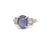 Art Deco Star Sapphire Diamond Platinum Ring