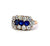 Edwardian Sapphire Diamond 14k Rose Gold Ring