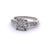 Art Deco Old Mine Cut Diamond Platinum Ring