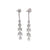 Art Deco Inspired 0.60 Carat Old Mine Cut Diamond Platinum Chandelier Dangle Earrings