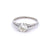 Art Deco GIA 0.97 Carat Old European Cut Diamond Platinum Ring